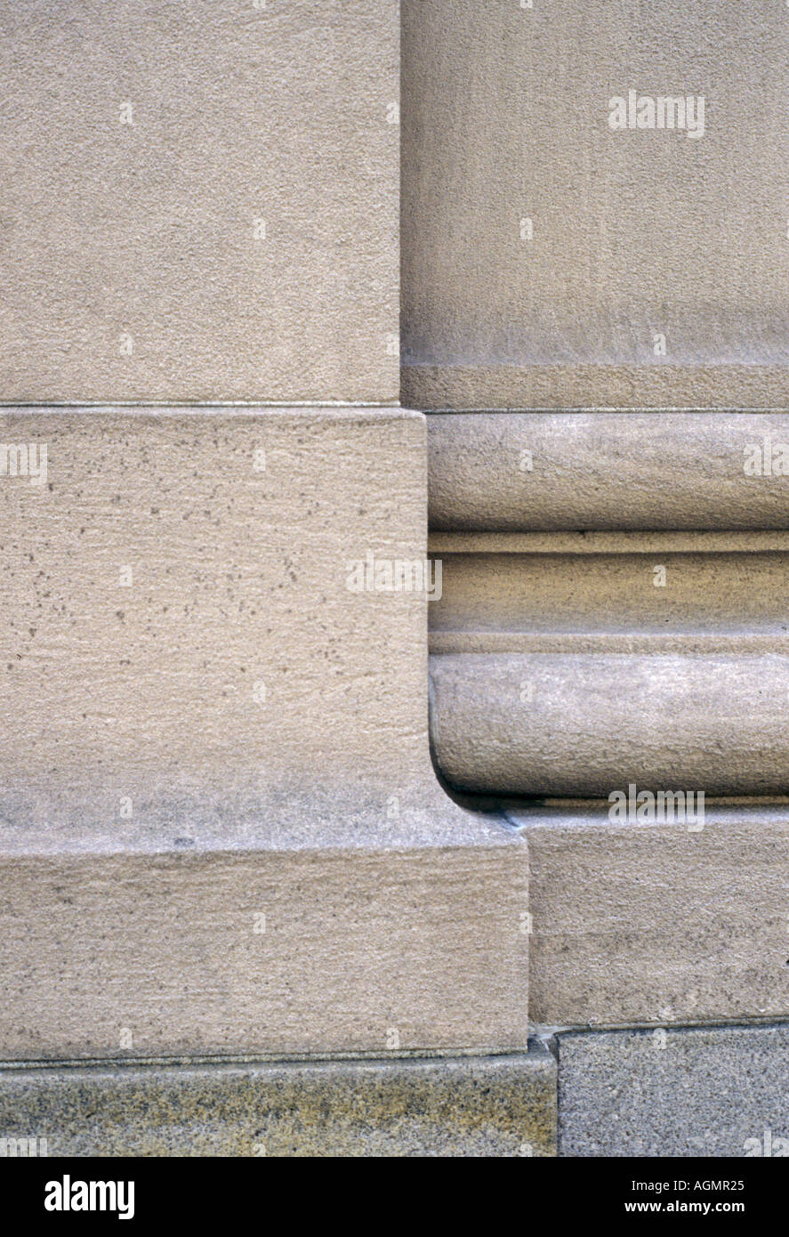 Architecturel close up dettaglio di un edificio nel centro di Boston Foto Stock