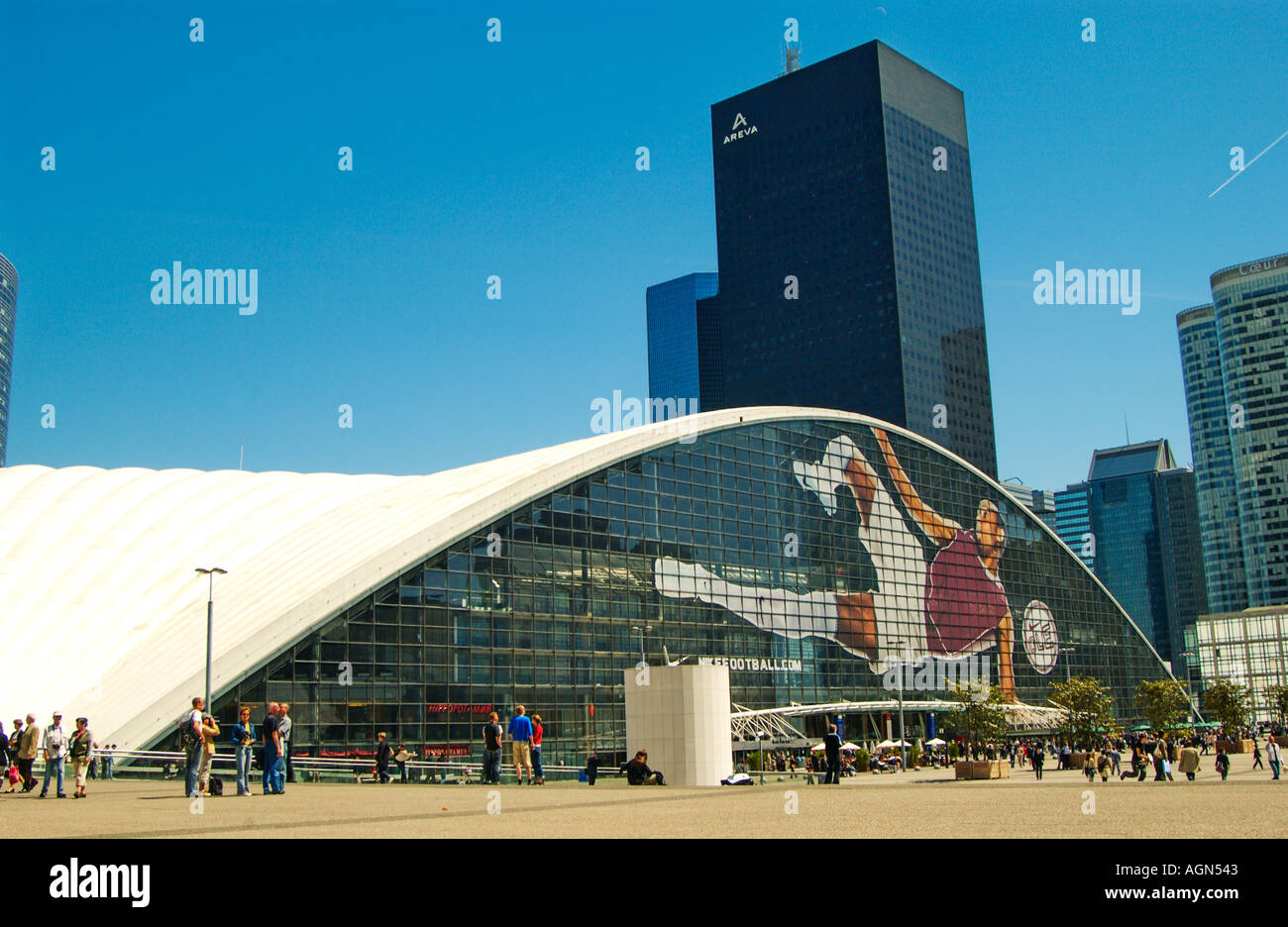 Il cnit paris la defense enorme foto di Thierry Henry pubblicità nike Foto Stock