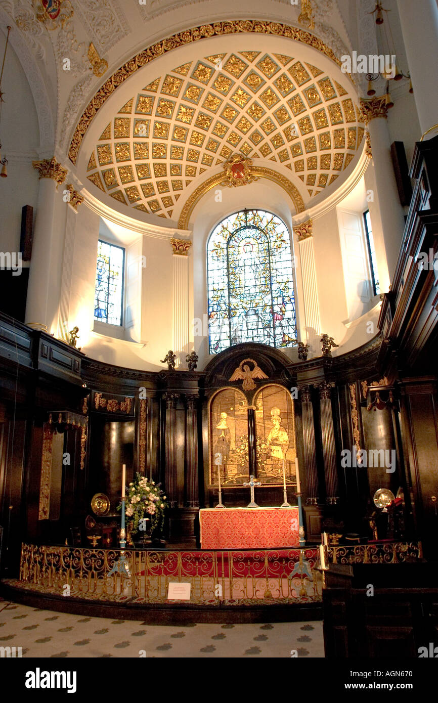 San Clemente danesi RAF Chiesa di arance e di limoni Chiesa Aldwych Londra GB UK Foto Stock