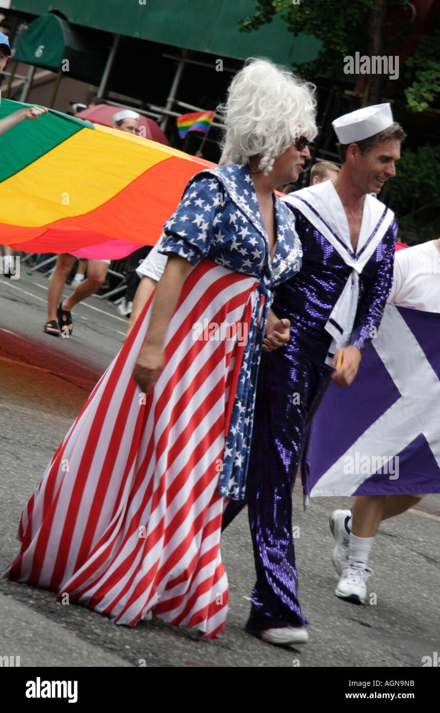 Un paio di Gay Pride NYC Foto Stock