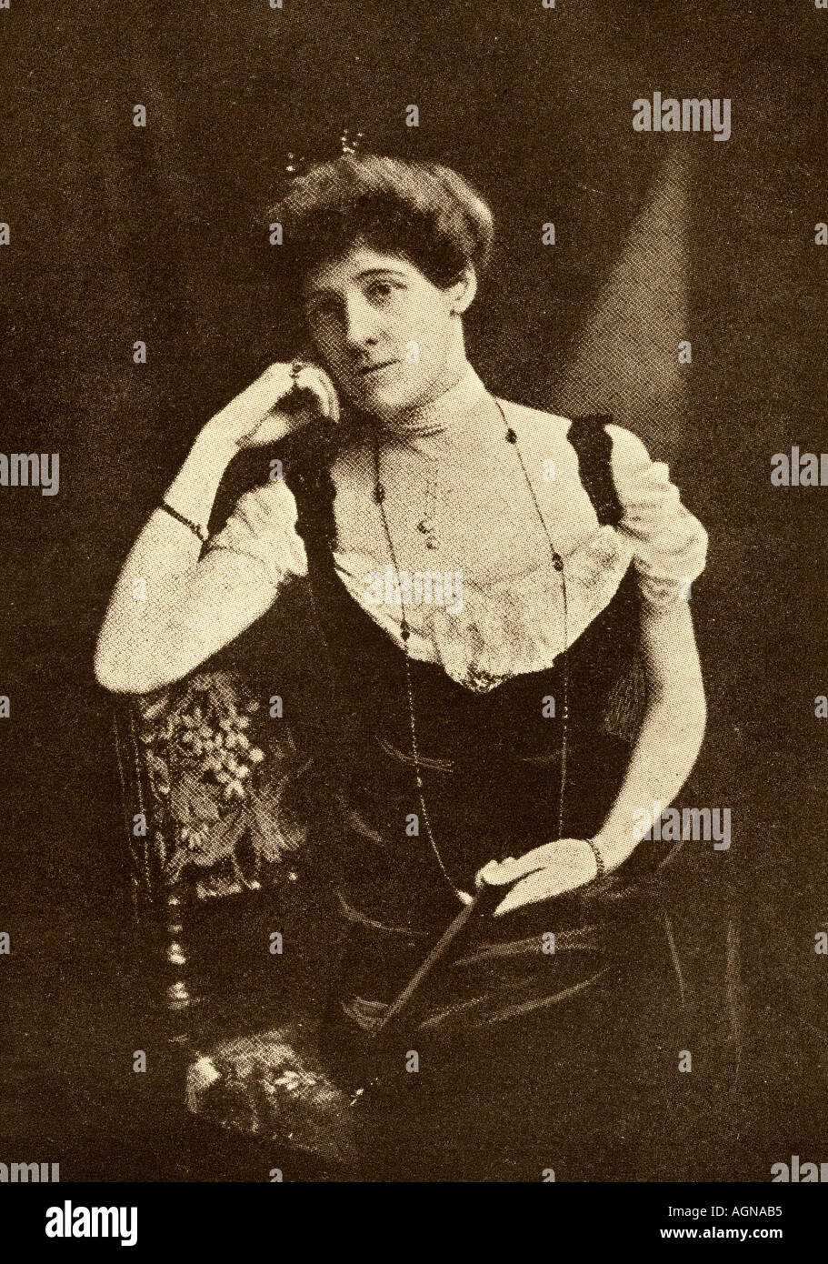 Edith Wharton, 1862 - 1937. Romanziere americano, breve storia scrittore, drammaturgo e designer Foto Stock