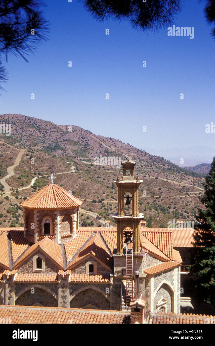 In Troodos Machairas montagne monastero Machairas Lefkosia Cipro del Sud Foto Stock
