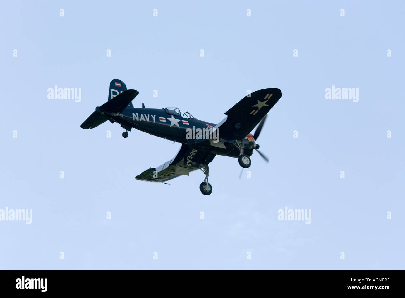 Possibilità Vought F4U-U Corsair nel caso di un volo in mostra Foto Stock