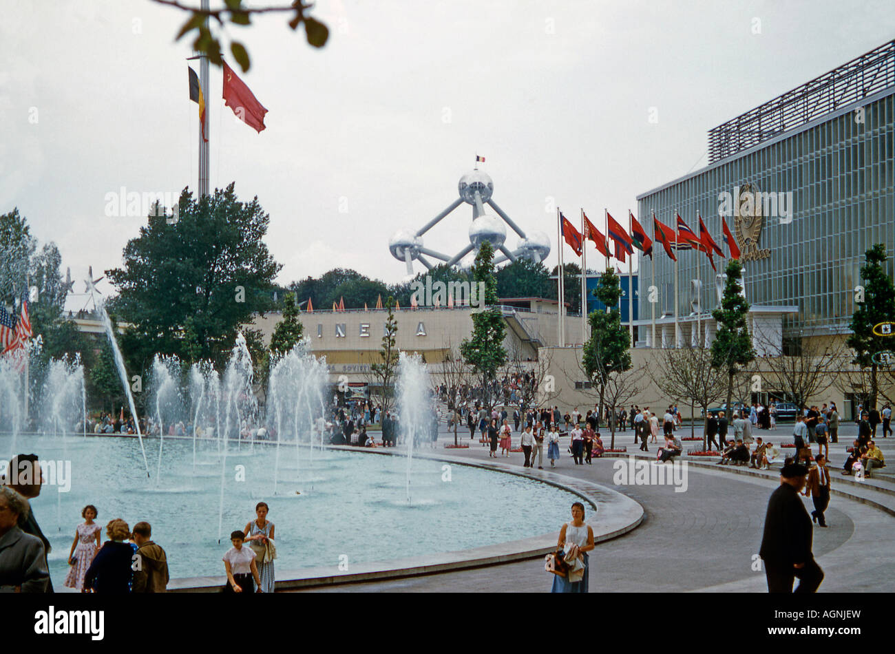 Padiglione russo alla Expo 58 Bruxelles, 1958 Foto Stock