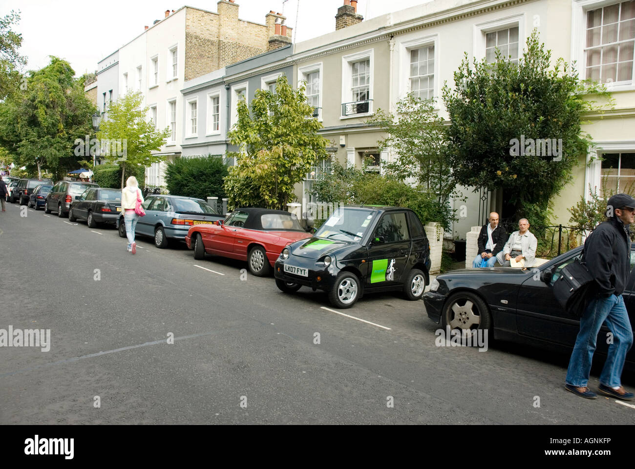 Auto elettrica, vicino a Portobello Road, Londra Foto Stock