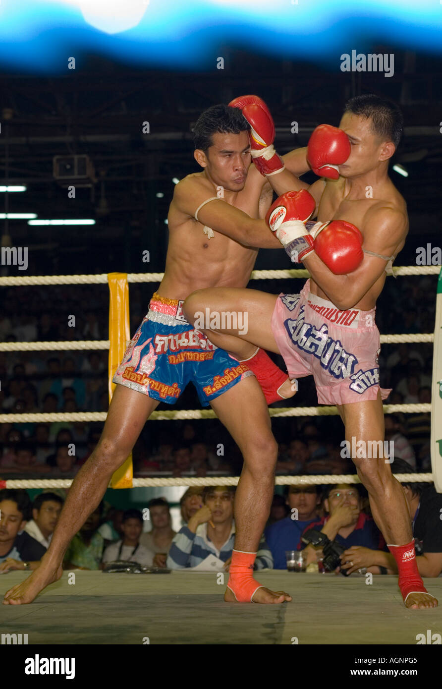 Thai Boxing Lumphini Stadium Bangkok in Thailandia Foto Stock