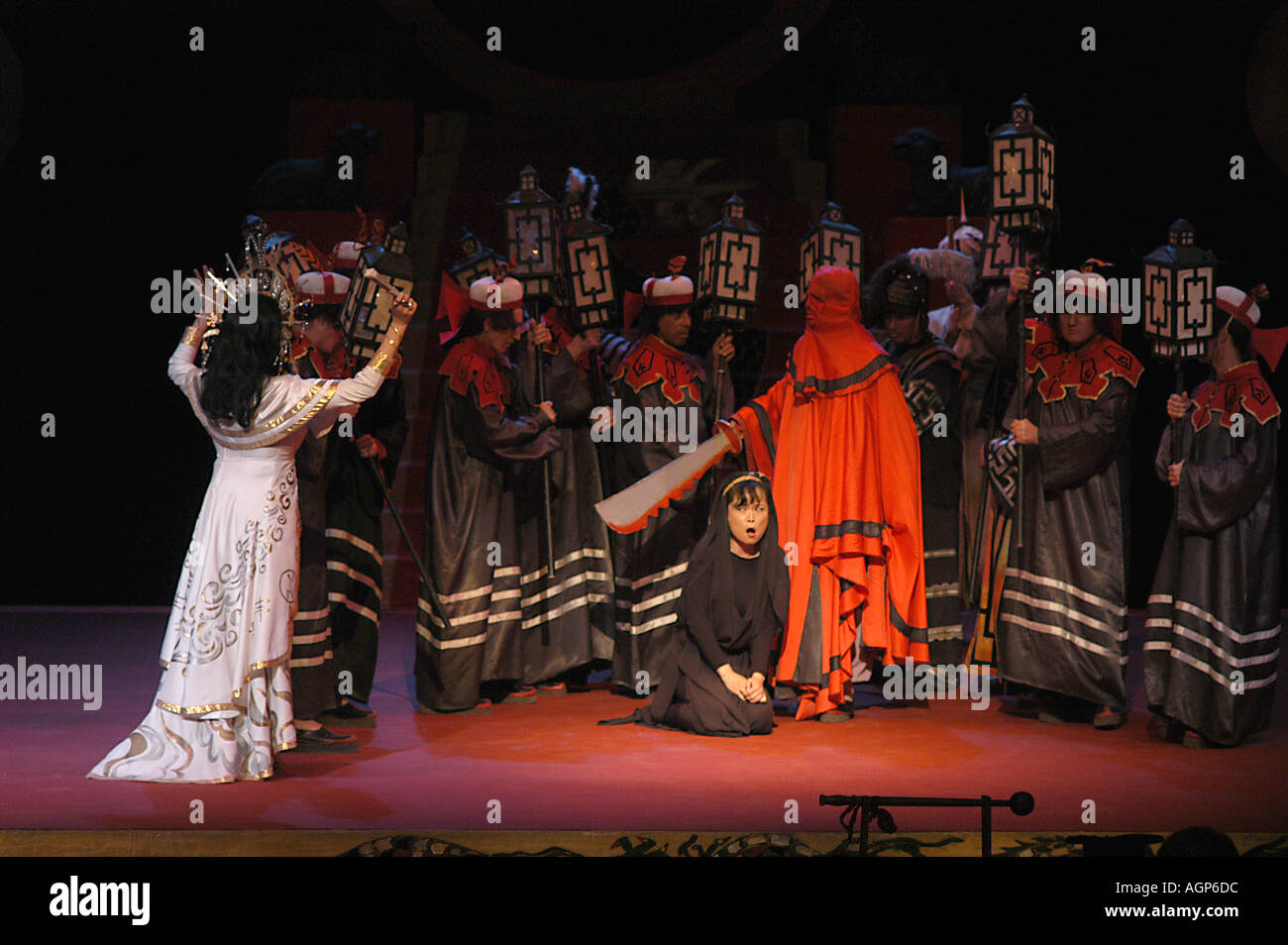 Prestazioni di Puccini Opera Turandot Beiteddine Festival Libano Foto Stock