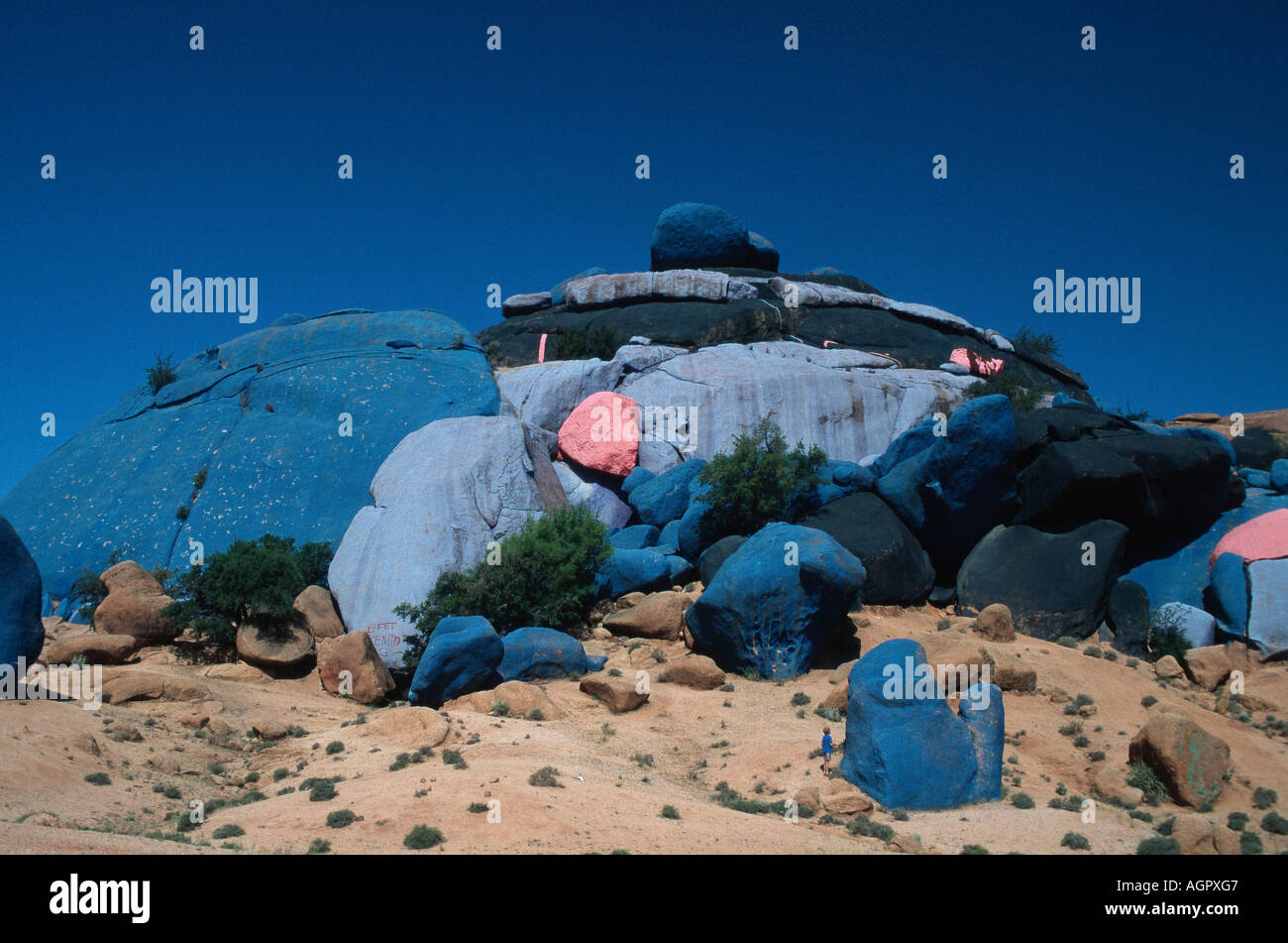 Rocce blu / Les Peintures / Agard-Oudad Foto Stock