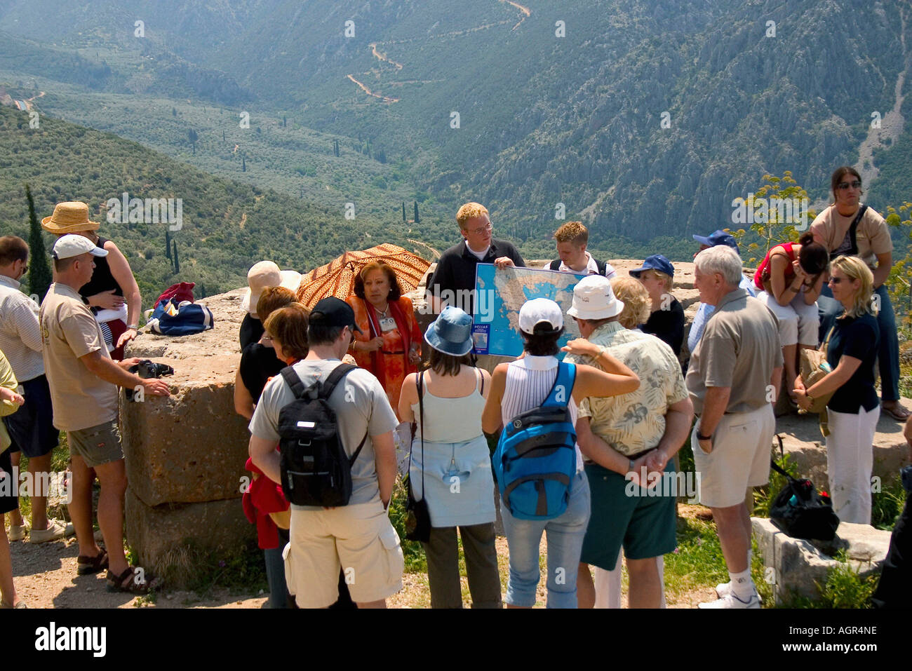 I turisti / Delphi Foto Stock