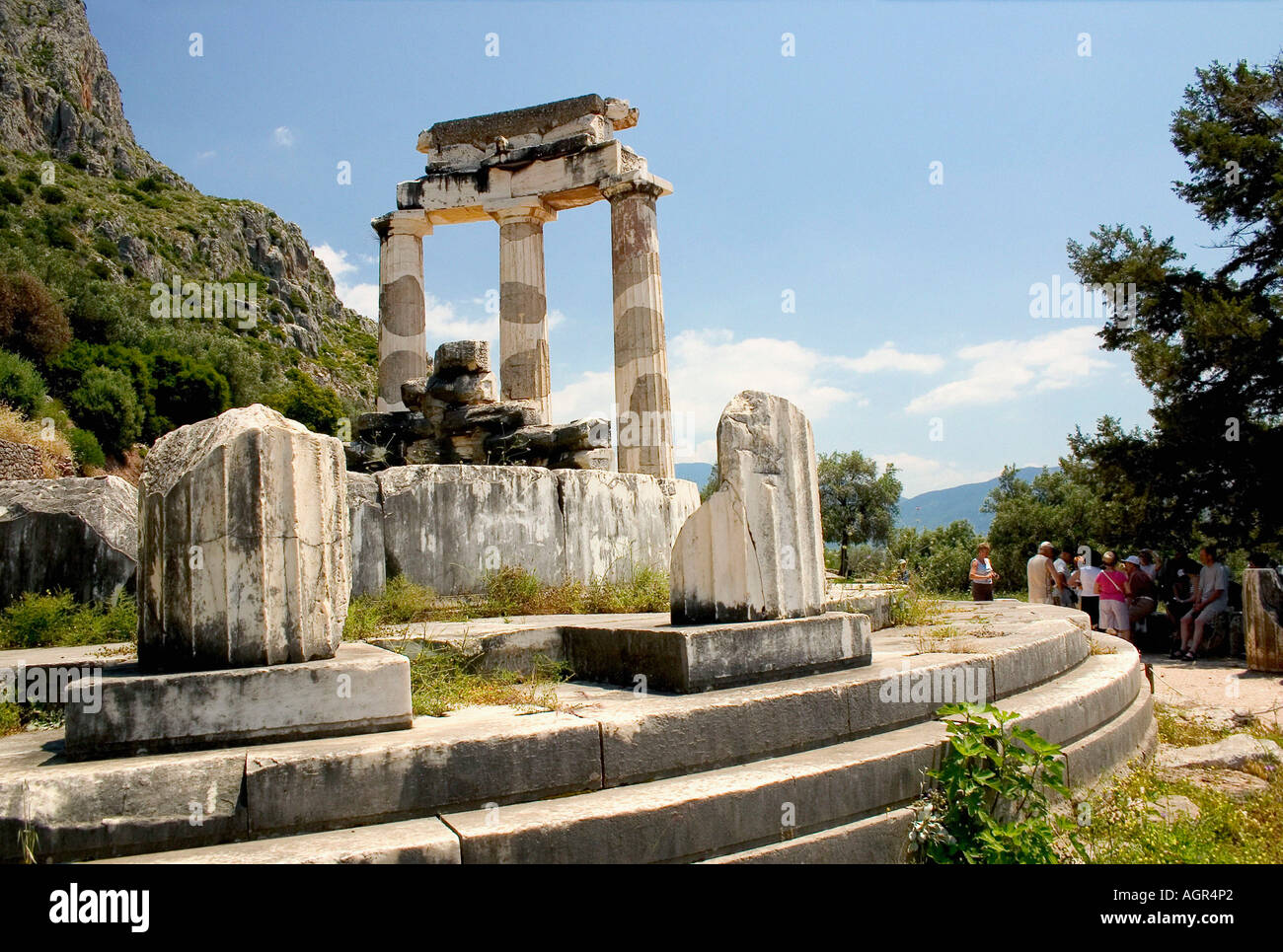 Tempio rotondo / Tholos Foto Stock