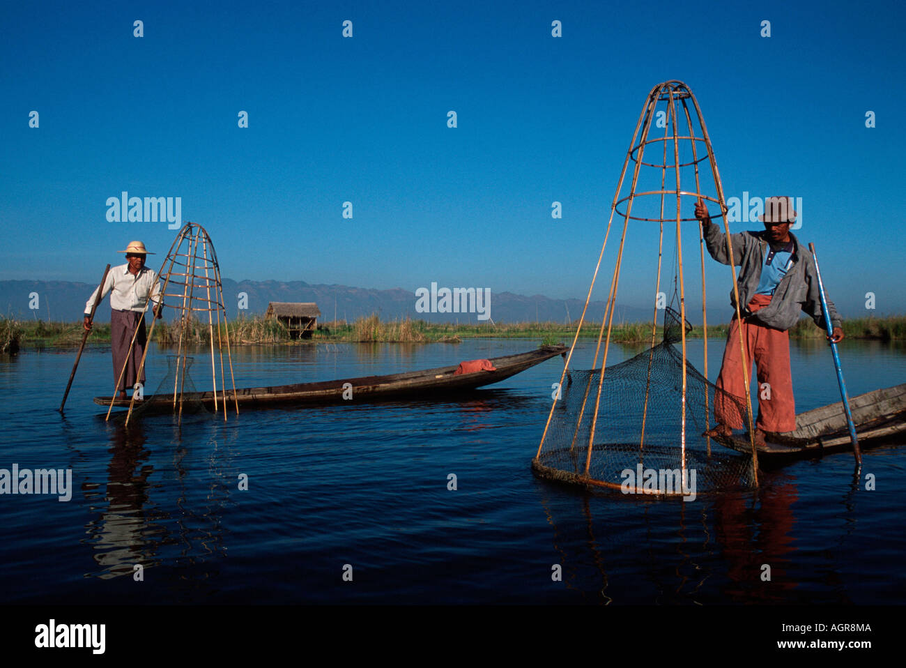 I pescatori / Shan-Staat / Fischer Foto Stock