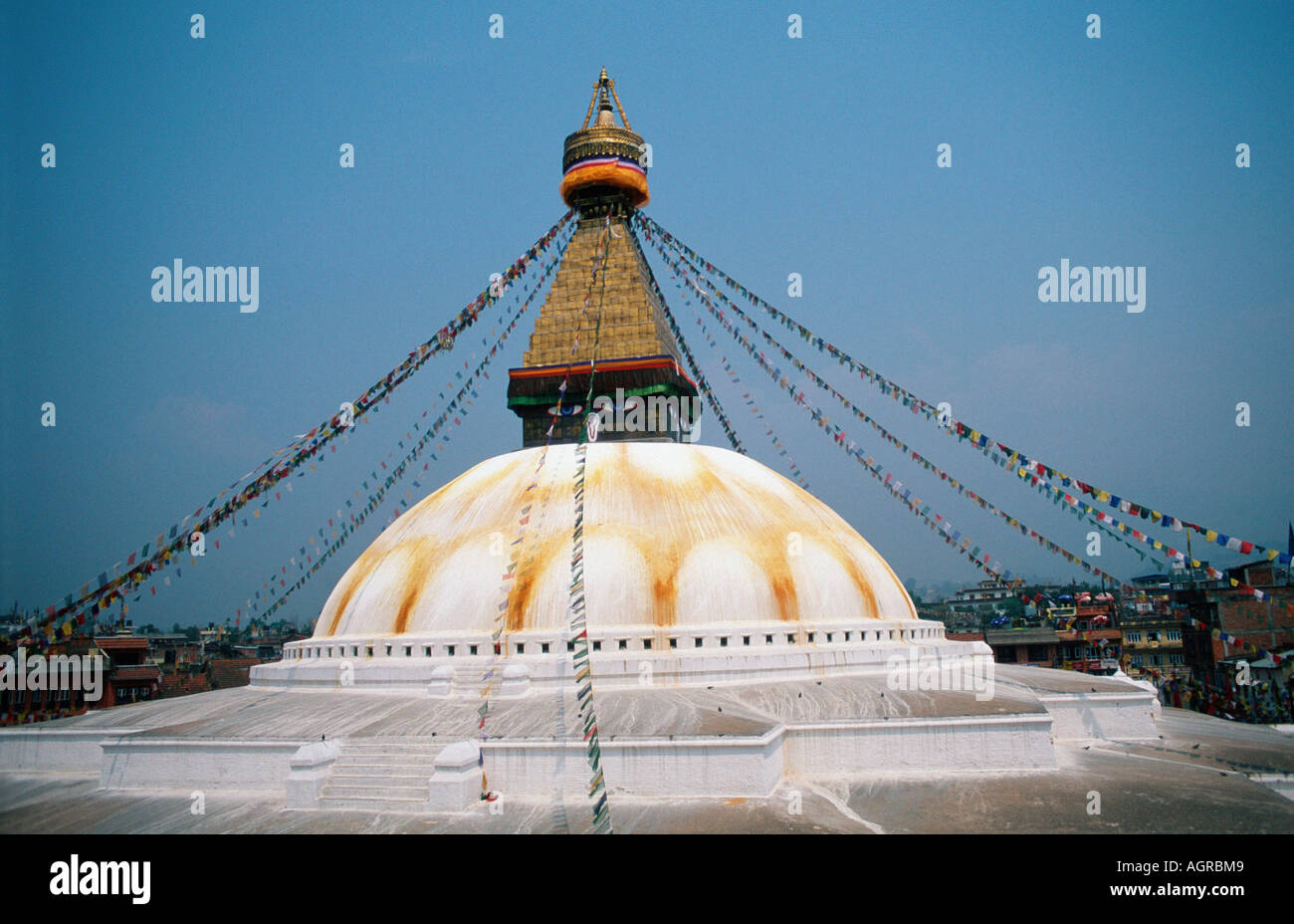 Bodhnath Stupa / Kathmandu Foto Stock