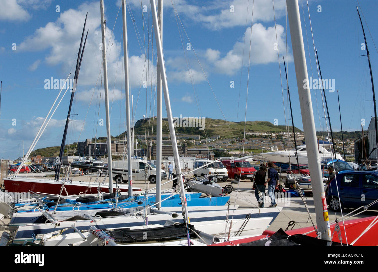 Weymouth e Portland National Sailing Academy Dorset England Regno Unito Foto Stock