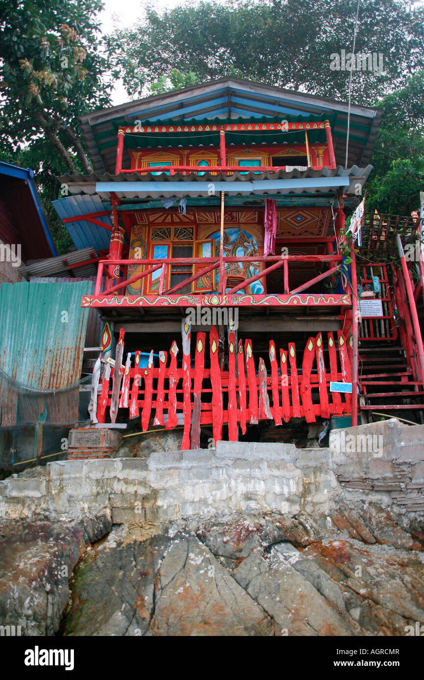 Camere in affitto sulle rocce a Koh Chang isola della Thailandia Foto Stock