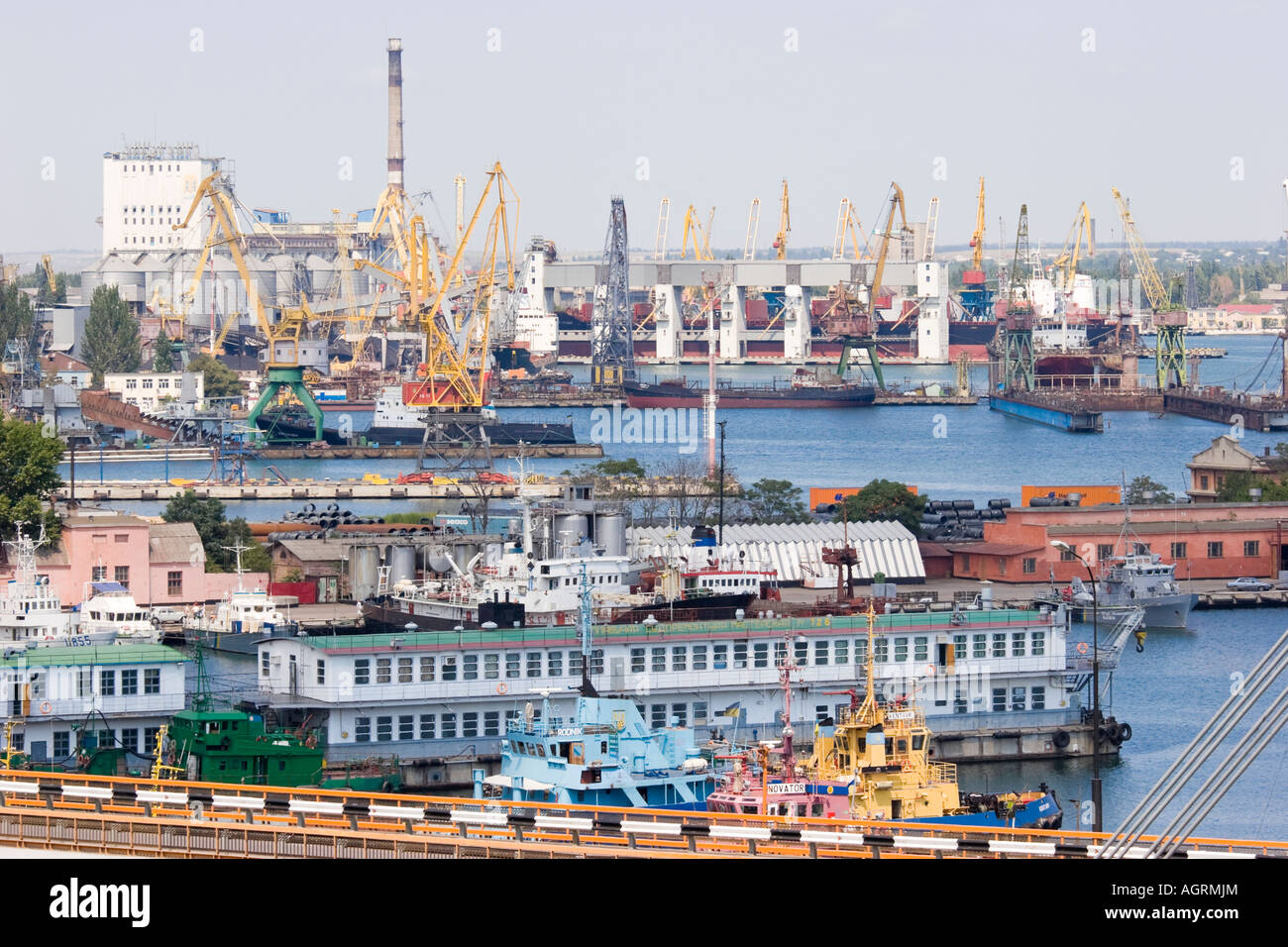 Vista su Odessa Black porto di mare Foto Stock
