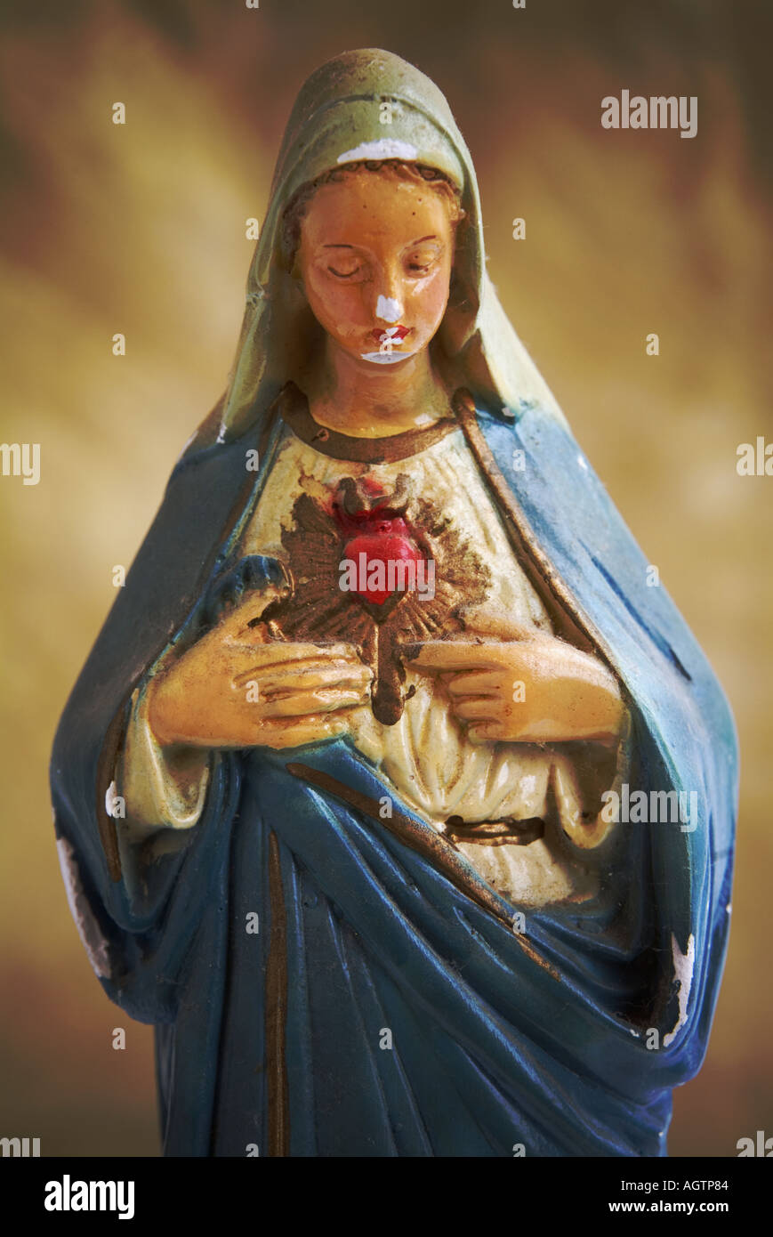 Statuetta del Sacro Cuore Madonna Foto Stock