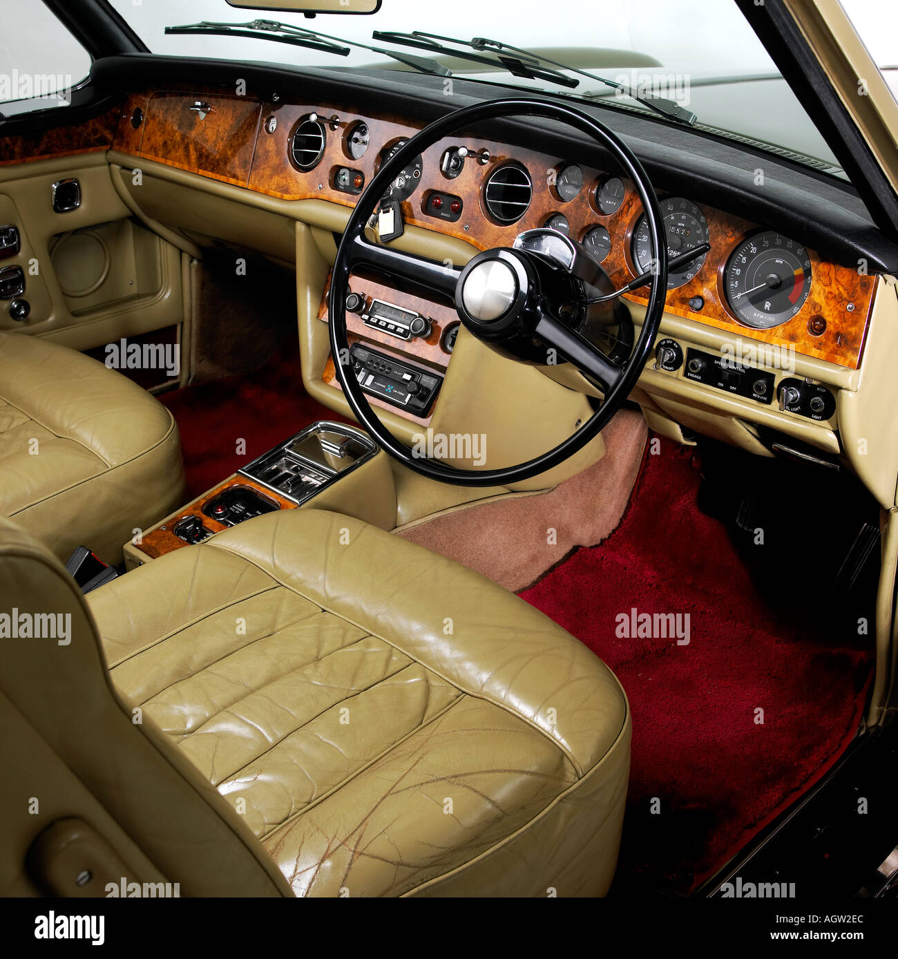 1975 Rolls Royce Corniche cabrio Foto Stock