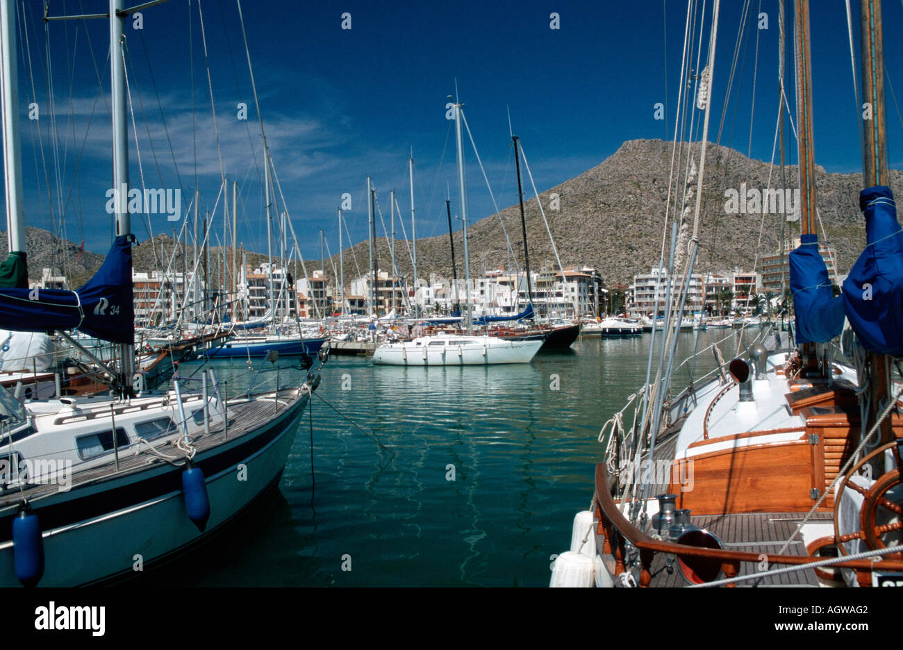 Porto / Port de Pollenca Foto Stock