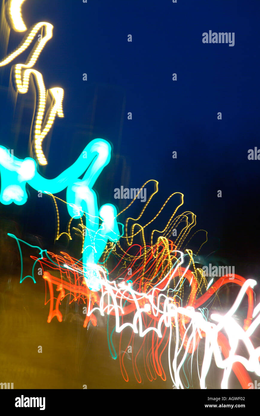 Traffico sentieri di luce Foto Stock