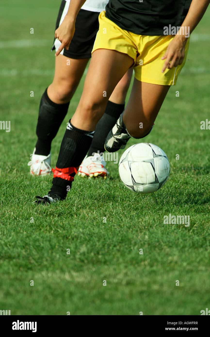 Womens college soccer. Foto Stock