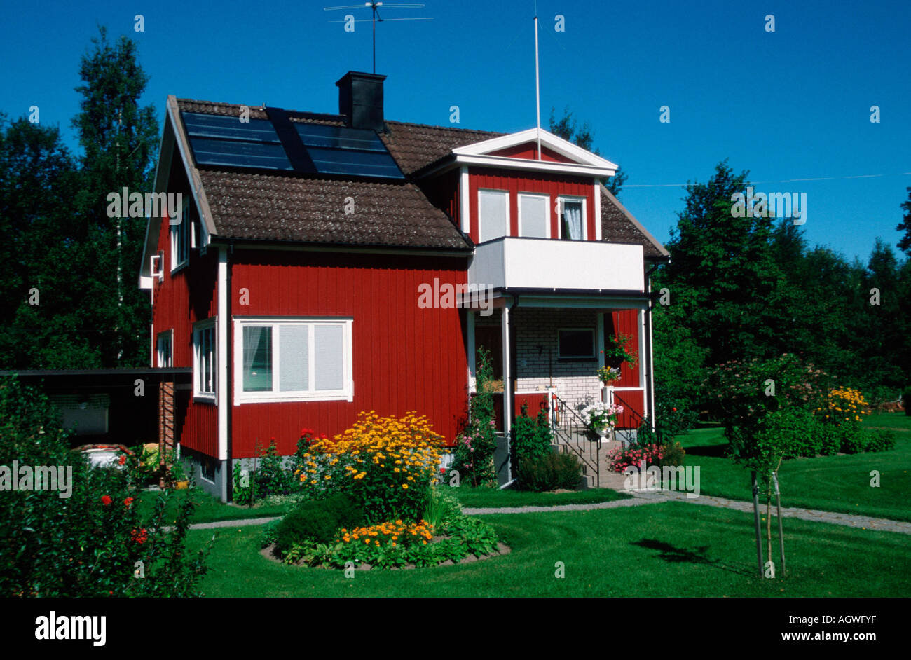 Casa in legno / Schweden Foto Stock