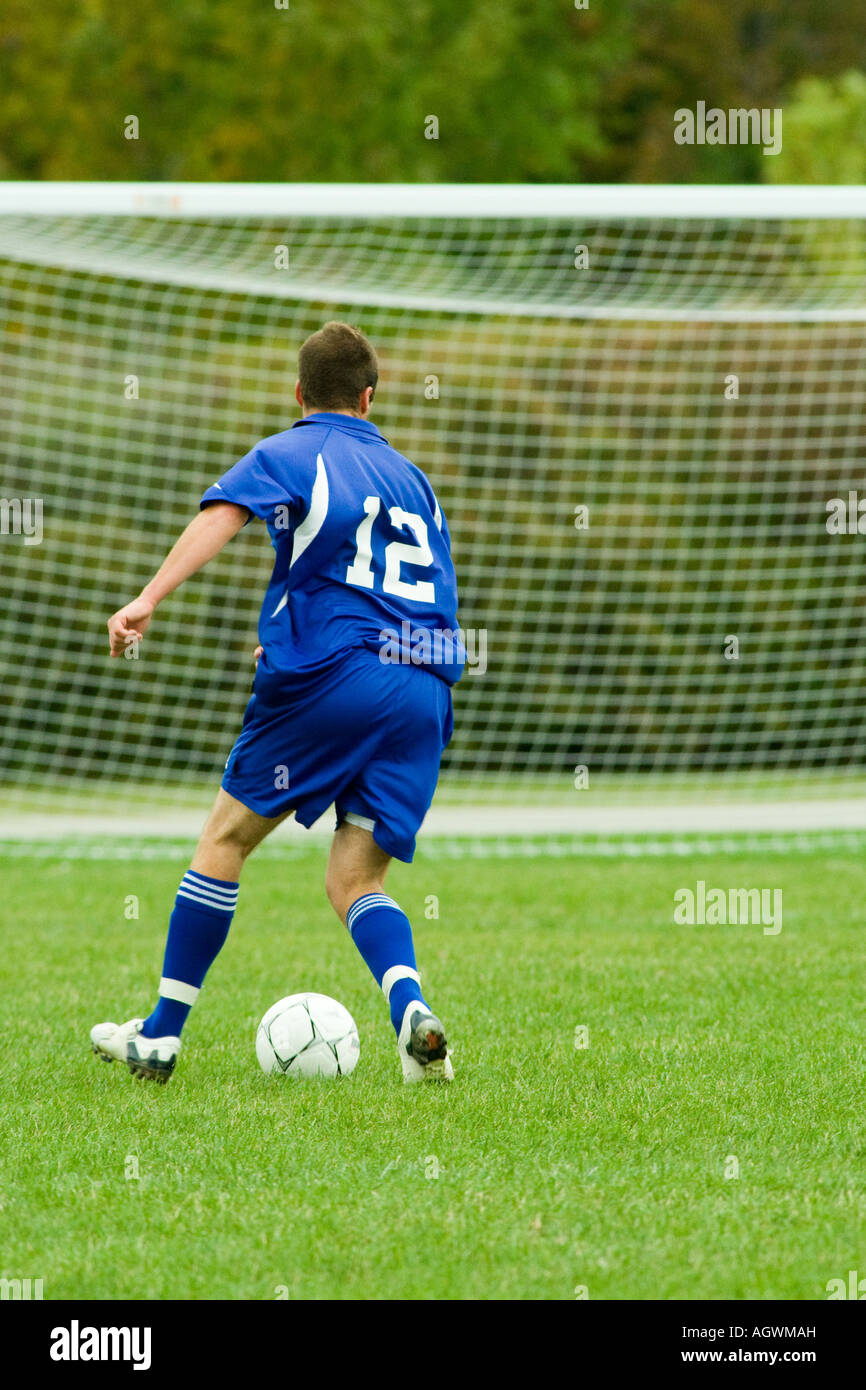 College soccer azione. Foto Stock