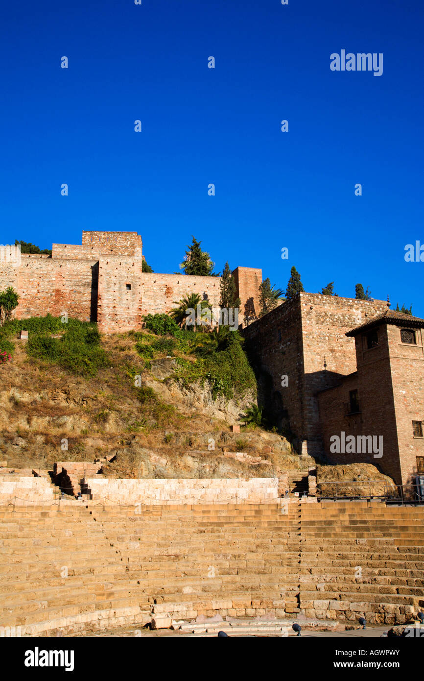 La Alcazaba Malaga Spagna Foto Stock