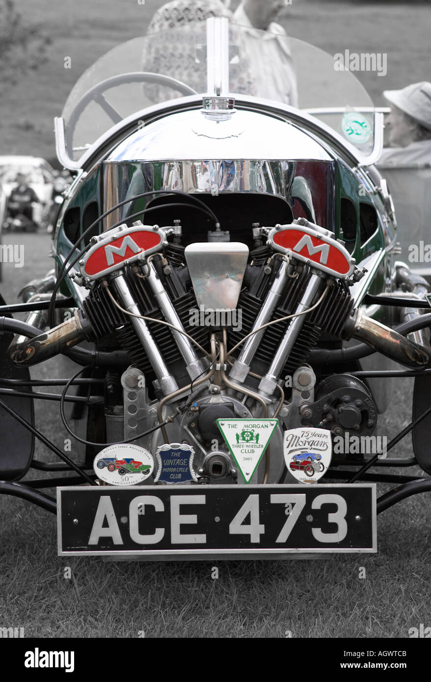 Il vecchio Morgan con V Twin motore Arley Vintage Rally 2005 Foto Stock