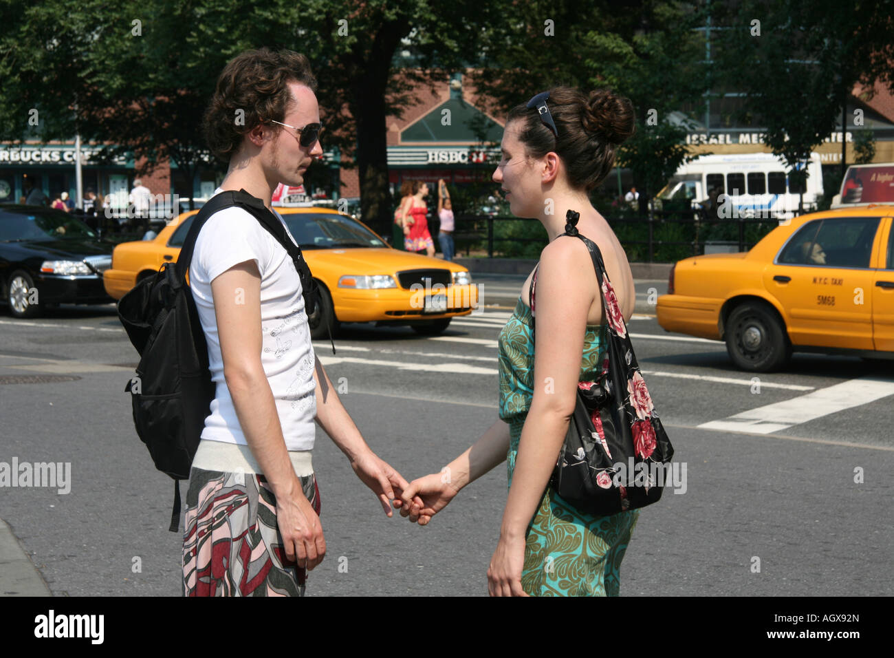 USA NY New York City Manhattan Union Square un paio Foto Stock