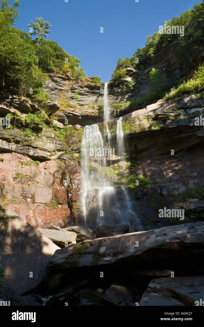 Oft dipinto Kaaterskill Falls Catskills Mountains più alto cade in New York Foto Stock