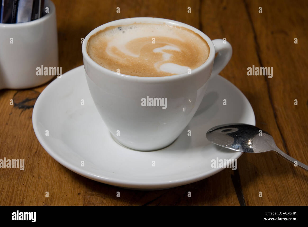 Tazza di cappuccino Foto Stock