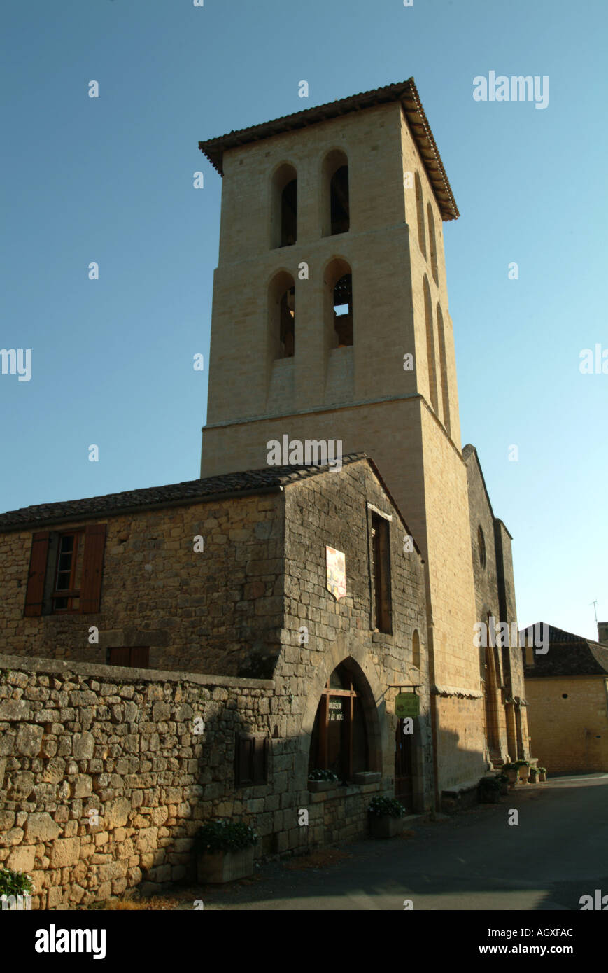 Chiesa in Molieres Foto Stock