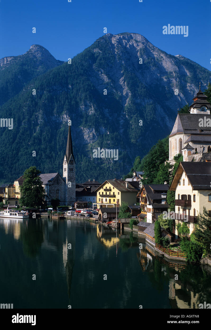 Hallstatt, Salzkammergut, Austria Foto Stock