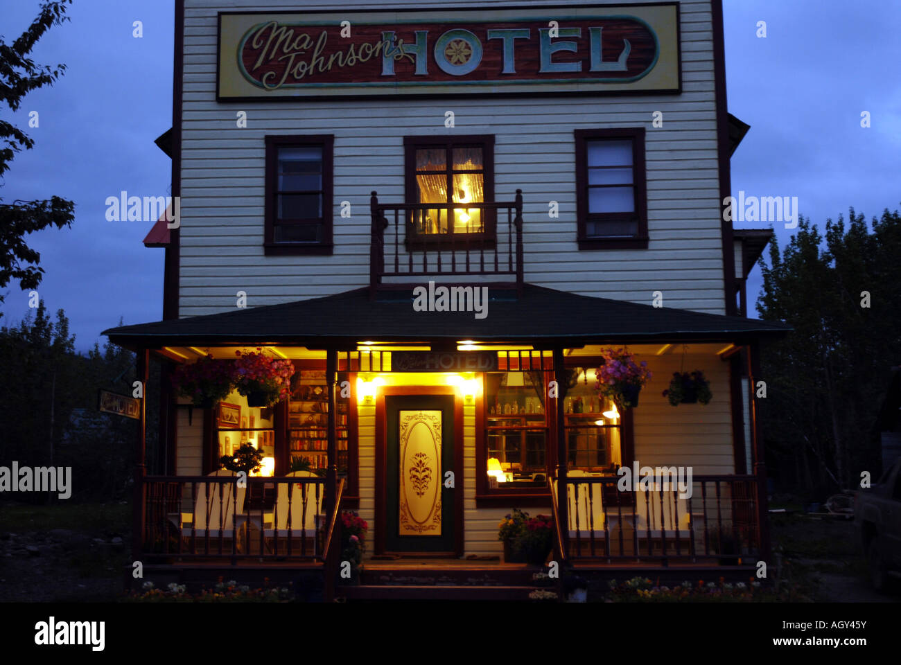 Ma Johnsons Hotel, Mc Carthy,Wrangell Saint Elias National Park, Alaska Foto Stock