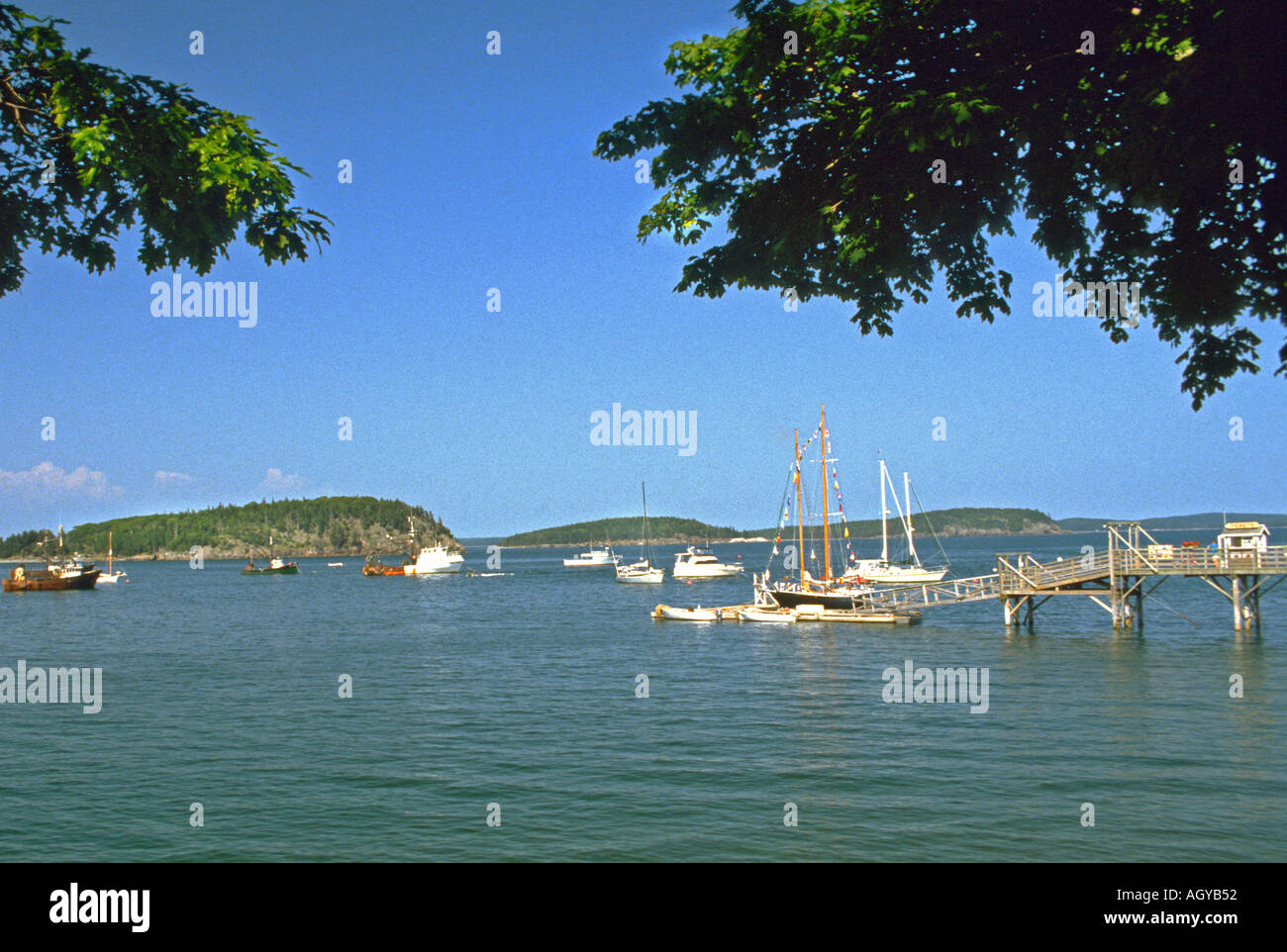 Bar Harbor Maine Foto Stock