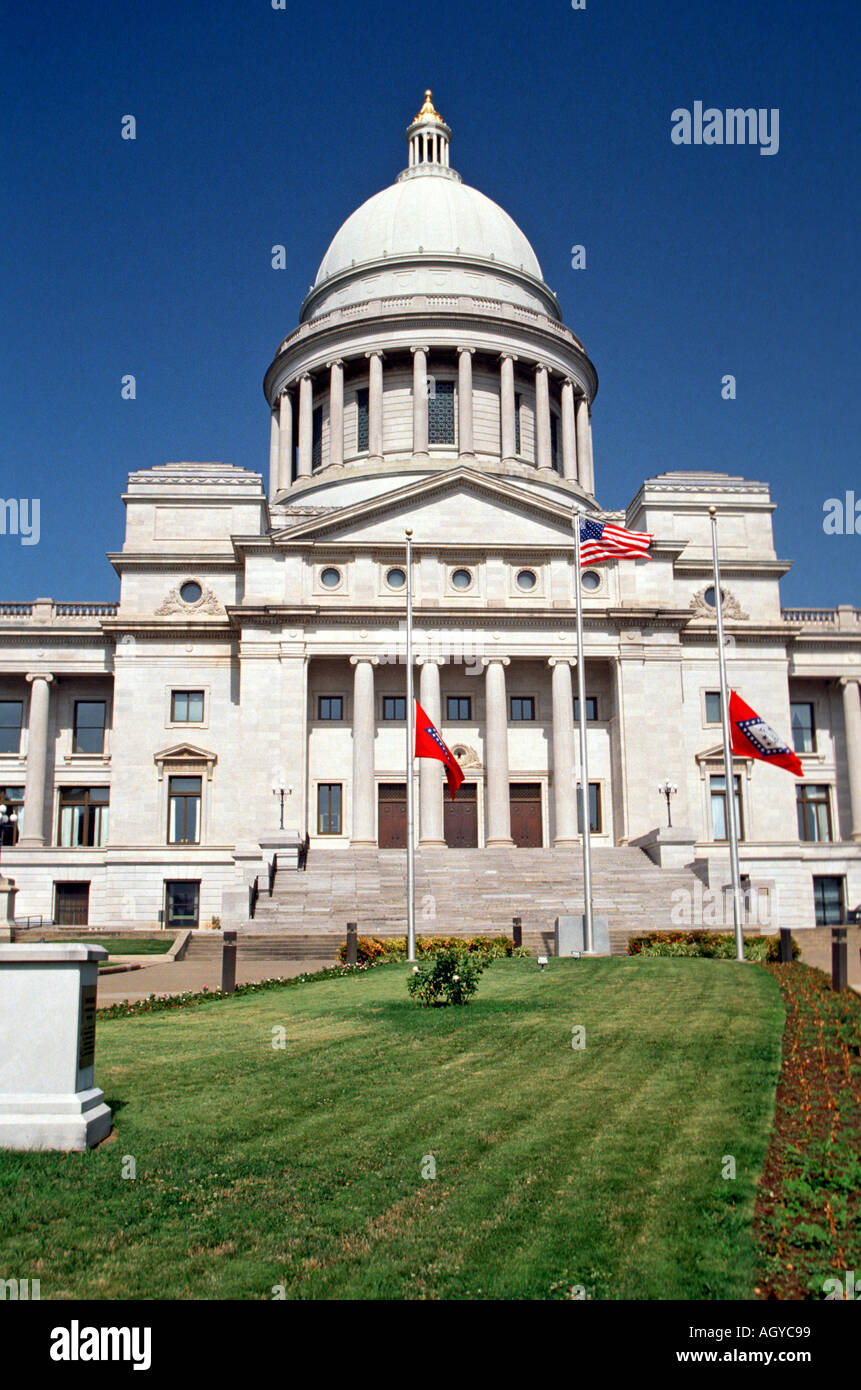 Little Rock Arkansas State Capitol Building Foto Stock