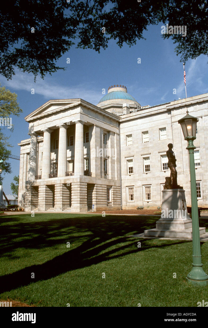 Raleigh North Carolina State Capitol Building Foto Stock