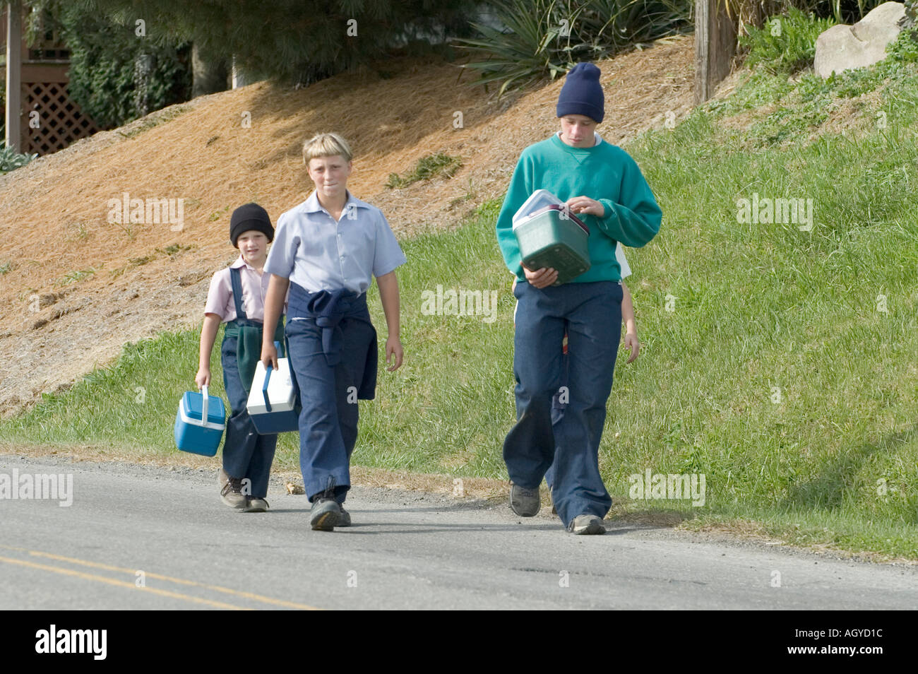 Vita Amish in Millersburg e Sugar Creek Isoloni County Ohio Foto Stock
