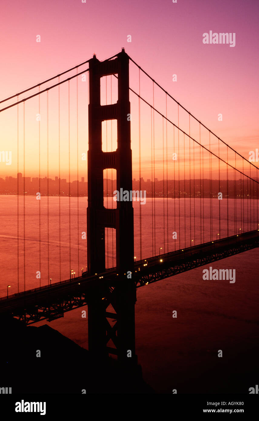 Golden Gate Bridge di San Francisco, California, Stati Uniti d'America Foto Stock