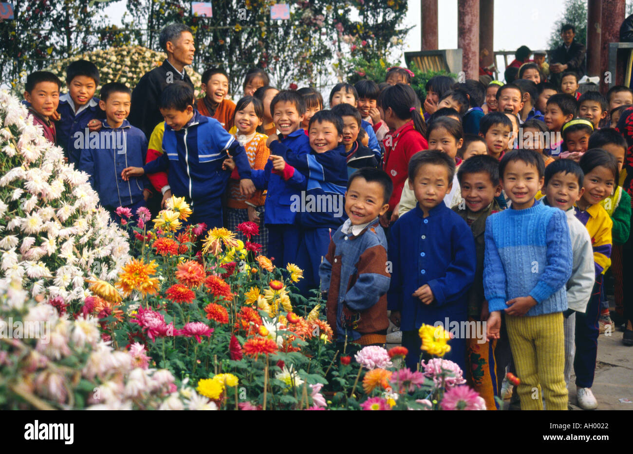 Gite scolastiche Chongqing Cina Foto Stock