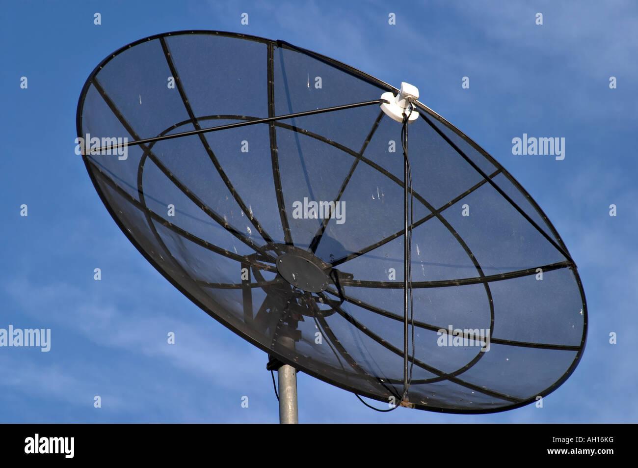 Parabola satellitare ricevitore parabolica antenne a microonde Foto Stock