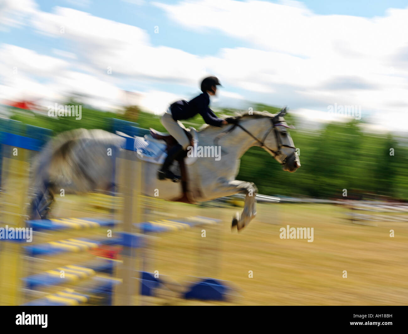 Canada Ontario Niagara sul lago salto equestre ostacolo Foto Stock