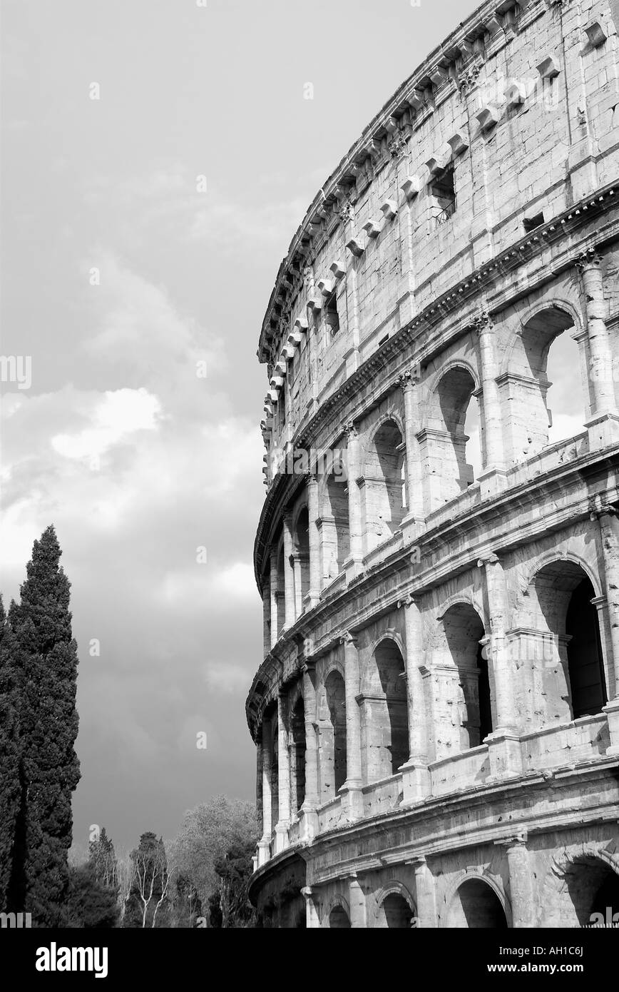 Roma Italia Profilo Colosseo Foto Stock