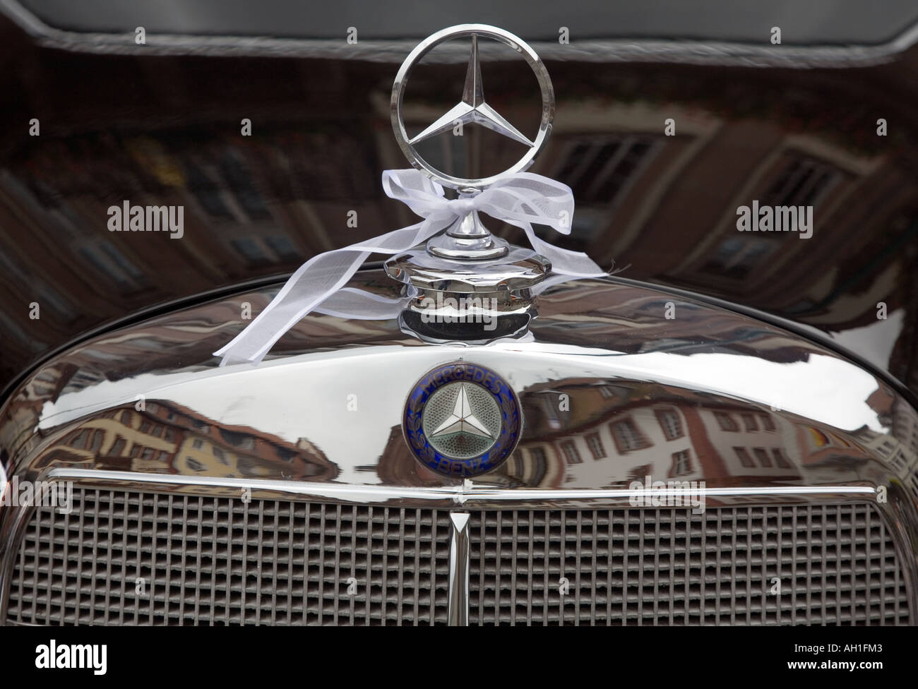Classic Mercedes 300 Grill Limo Heidelberg Germania Foto Stock