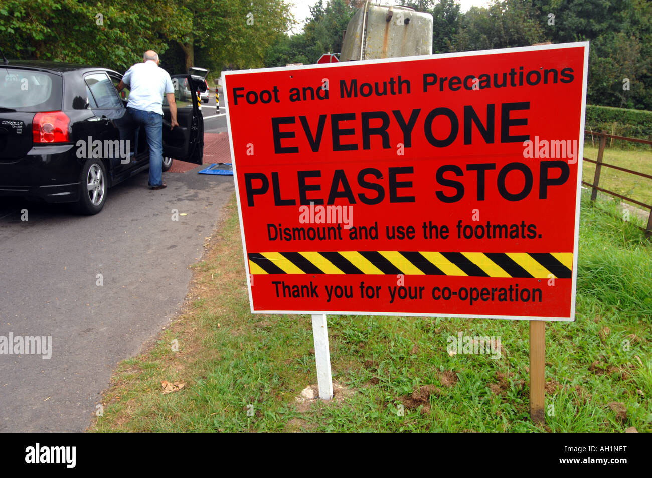 Afta precauzioni, Dorset, Gran Bretagna, Regno Unito Foto Stock
