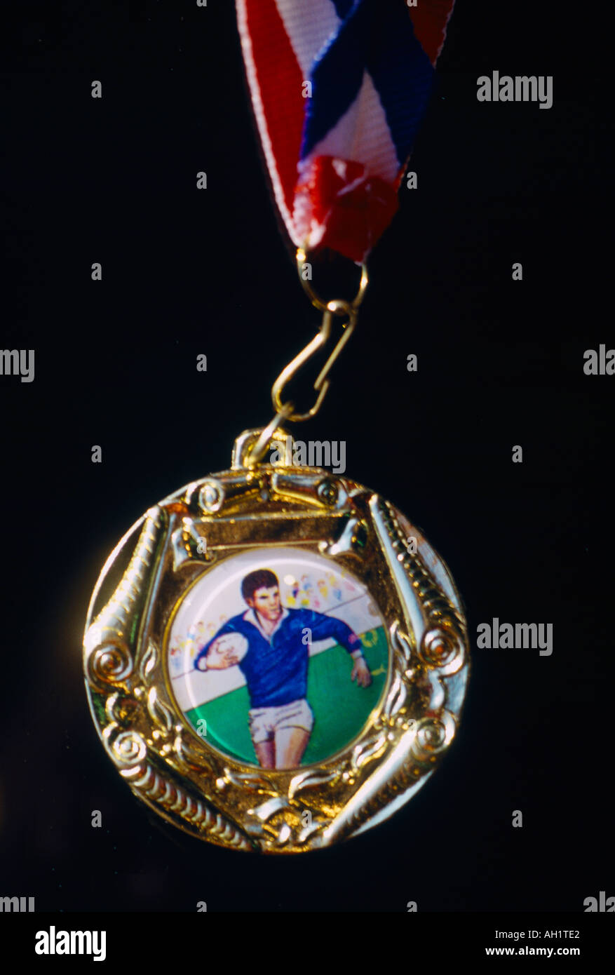 Medaglia di rugby Foto Stock