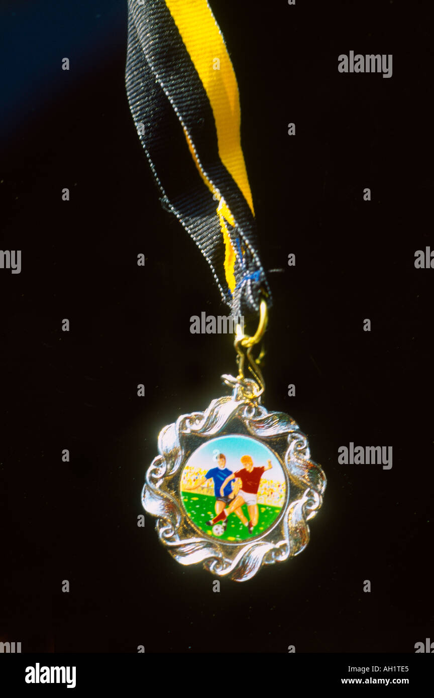Medaglia di calcio Foto Stock