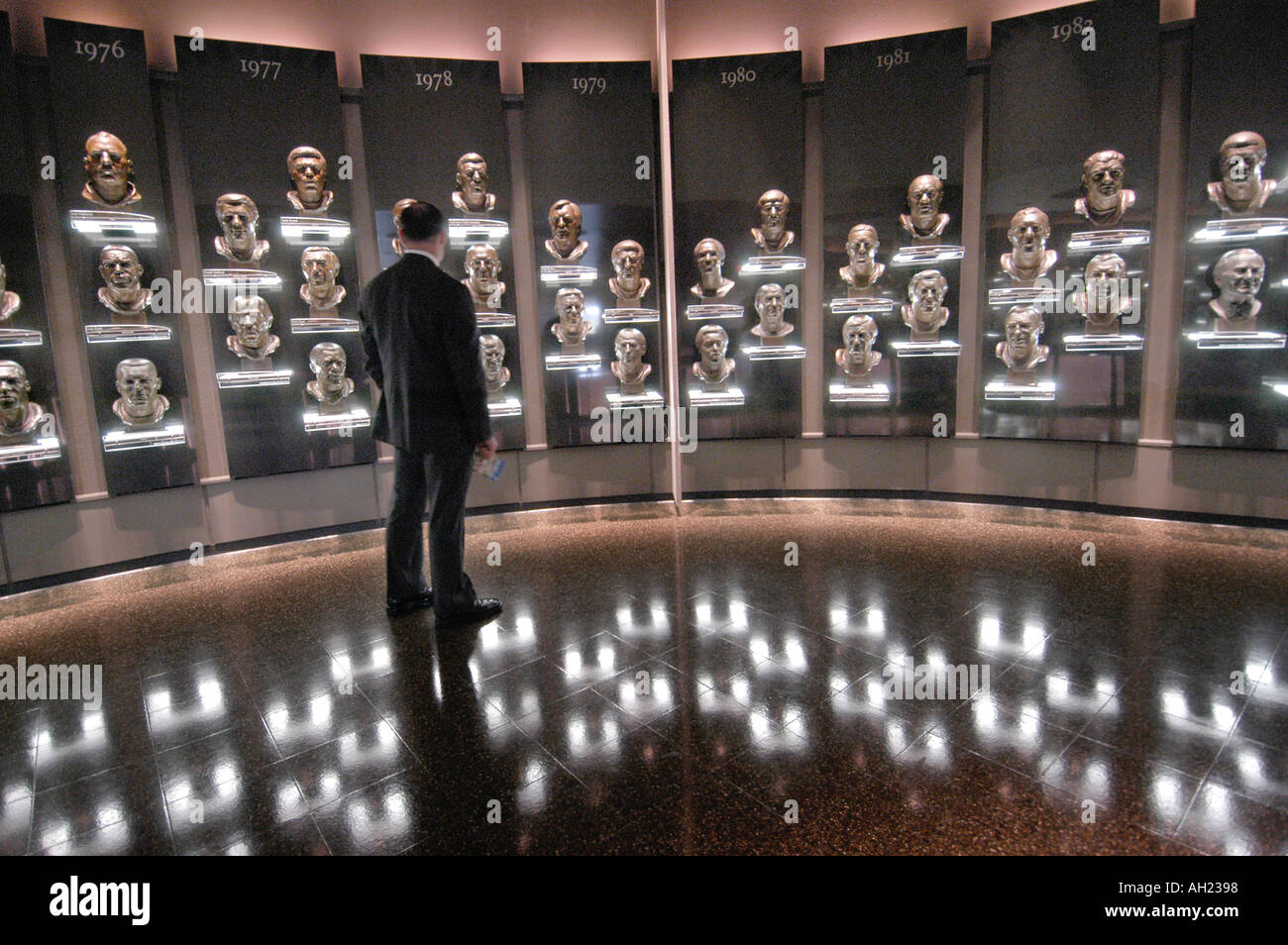 Professional Football Hall of Fame Canton Ohio Foto Stock