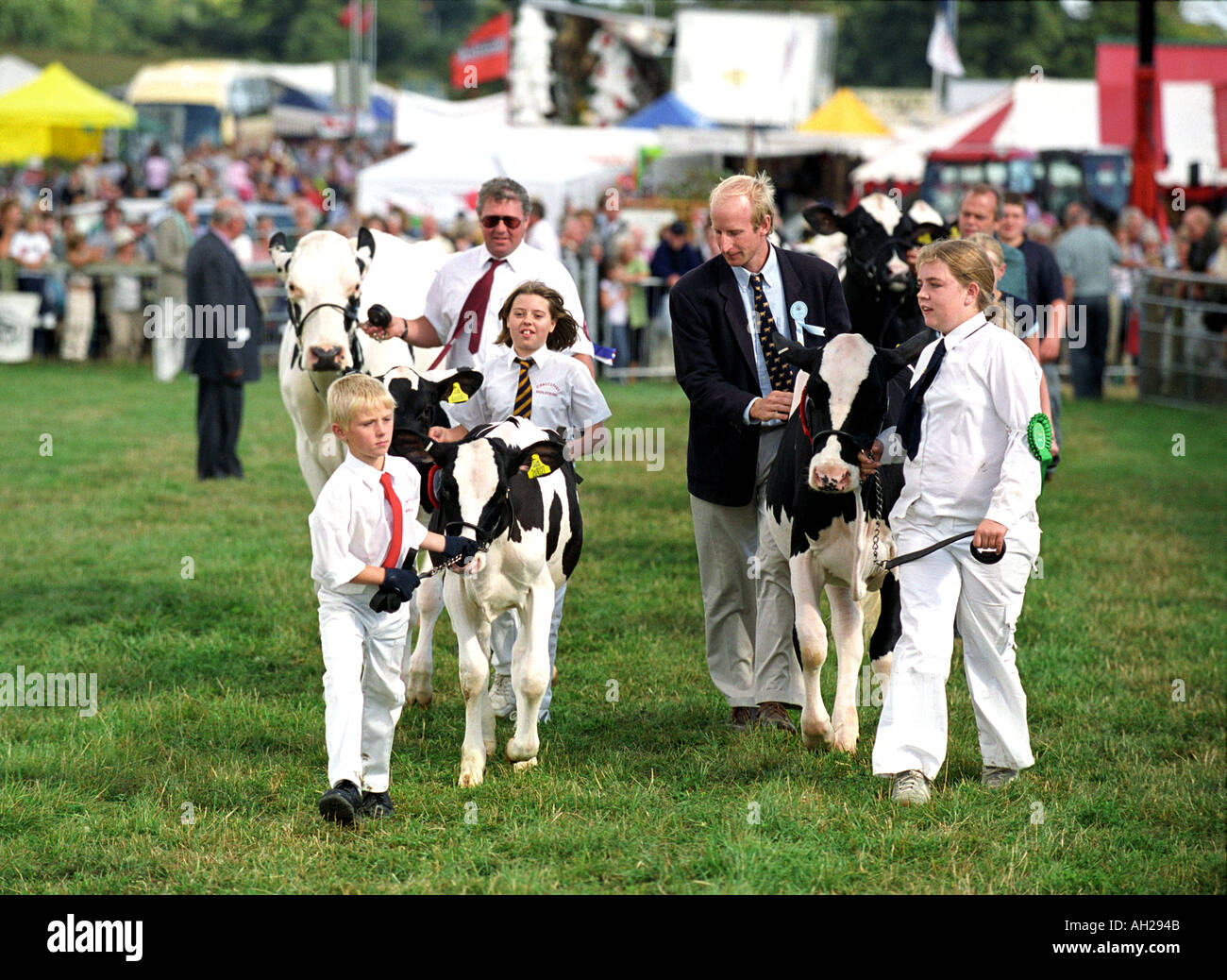 Concorrente presso il Dorchester spettacolo agricolo nel Dorset Regno Unito Regno Unito Foto Stock