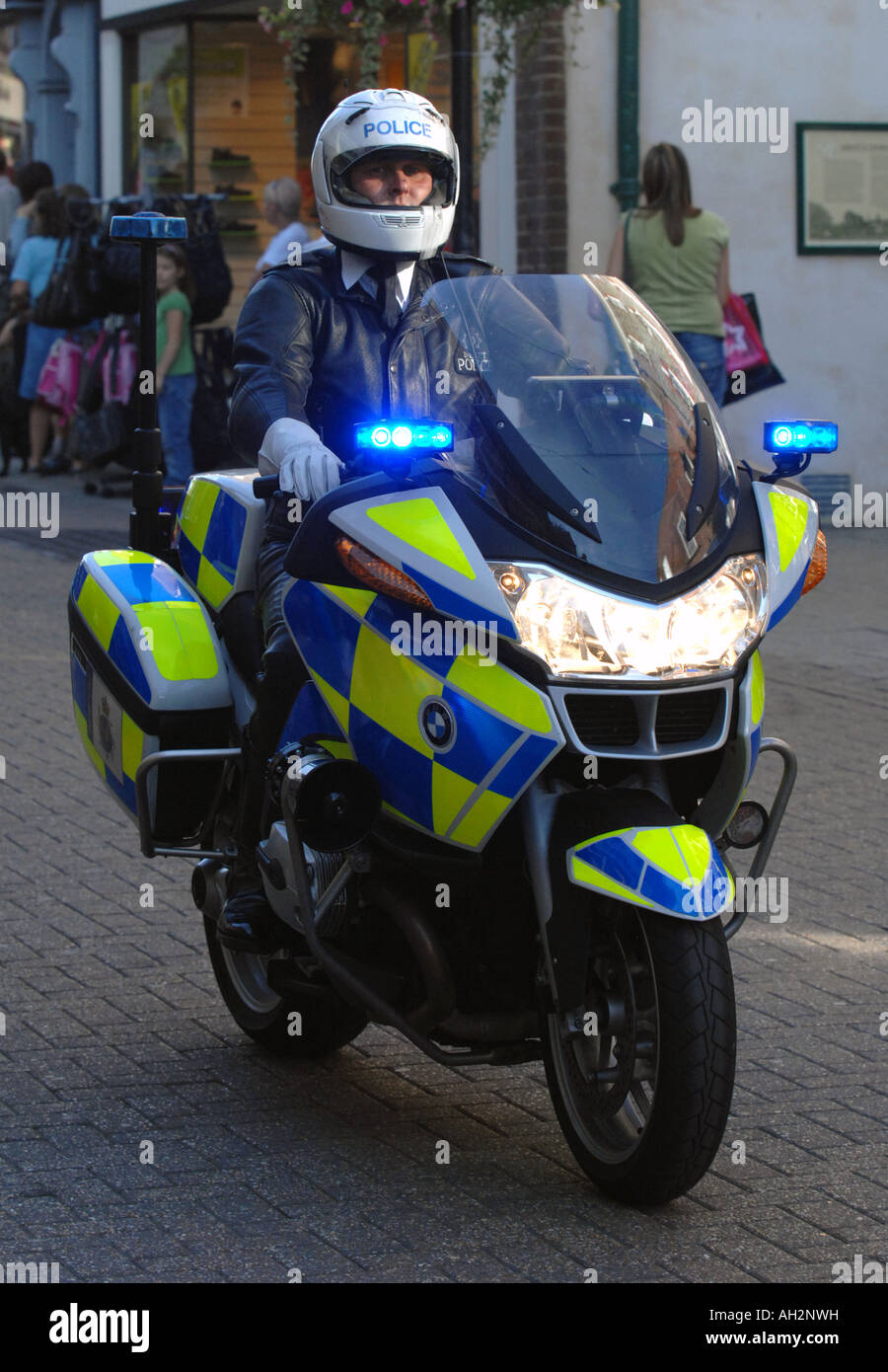 La polizia motociclista, polizia moto in Gran Bretagna REGNO UNITO Foto Stock